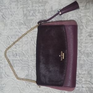 Kate spade  authentic wine plum shoulder purse